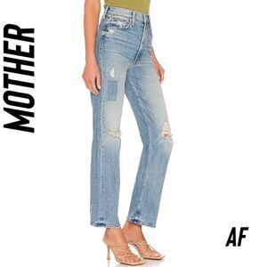 NWT MOTHER SUPERIOR HIGH WAISTED JEANS STUDY HOVER IN WE ARE CASTAWAYS SZ 33